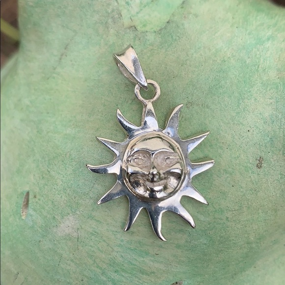 Sterling Silver Sun 🌞 Pendant - Picture 9 of 16